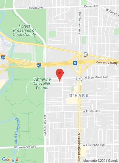 Map showing Chicago, United States