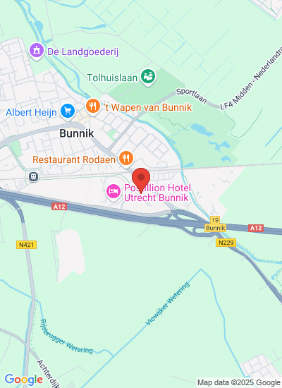 Map showing Bunnik, Netherlands
