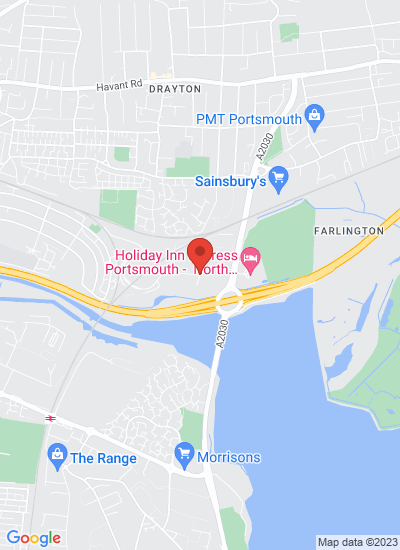 Map showing Portsmouth, United Kingdom