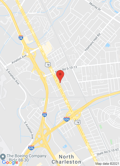 Map showing Charleston, United States