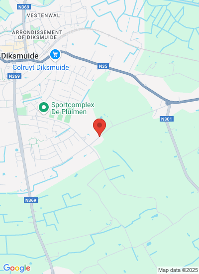 Map showing Diksmuide, Belgium