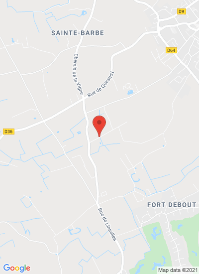 Map showing Linselles, France