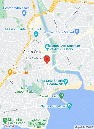 Map showing Santa Cruz, United States