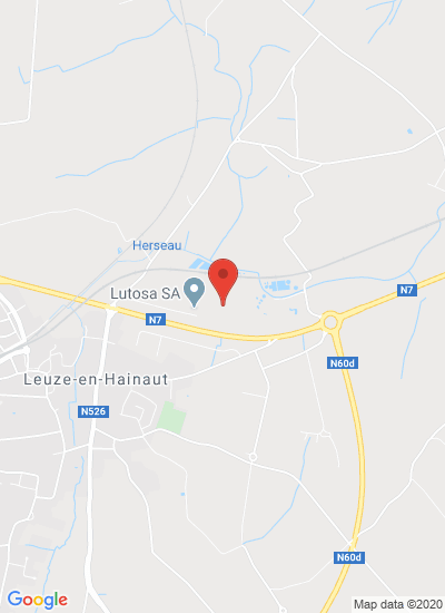 Map showing Leuze-en-Hainaut, Belgium