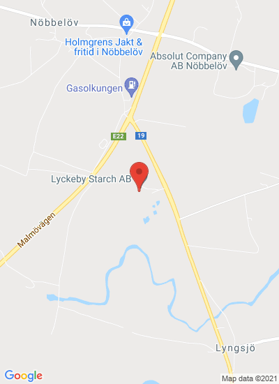 Map showing Kristianstad, Sweden