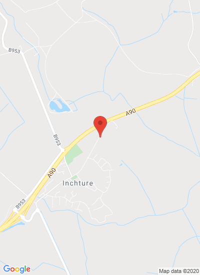 Map showing Inchture, United Kingdom