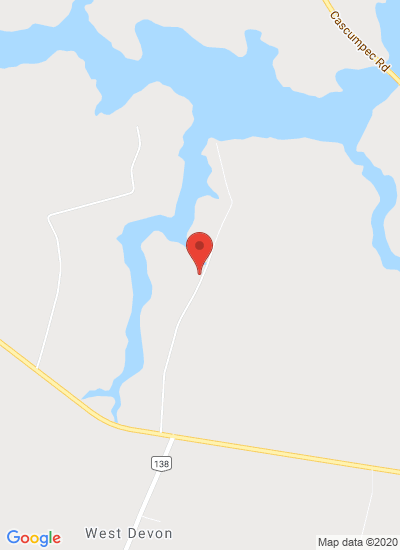 Map showing West Devon, Canada