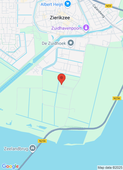 Map showing Zierikzee, Netherlands