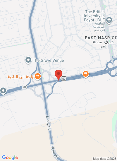 Map showing New Cairo, Egypt