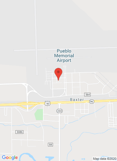 Map showing Pueblo, United States