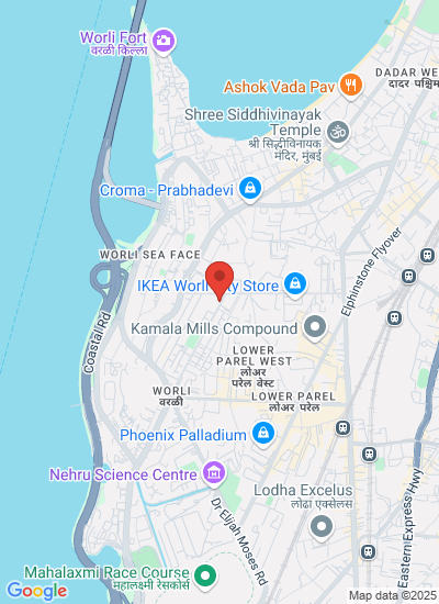 Map showing Mumbai, India