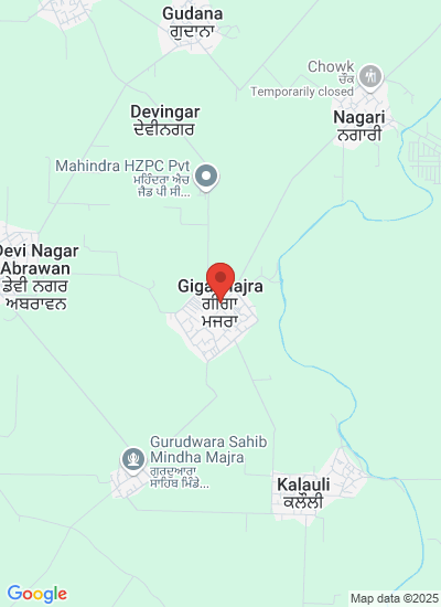 Map showing Mohali, India