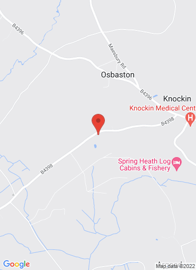 Map showing Oswestry, United Kingdom