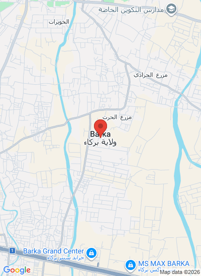 Map showing Barka, Oman