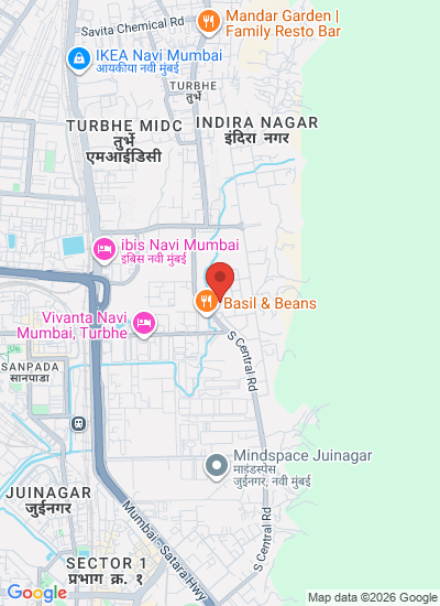 Map showing Navi Mumbai, India