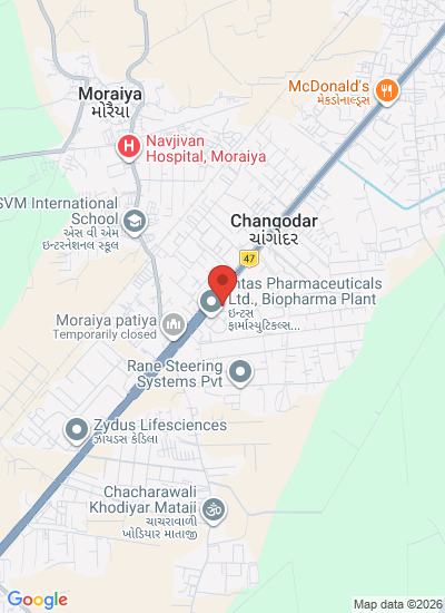 Map showing Ahmedabad, India
