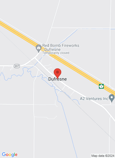 Map showing Dufresne, Canada