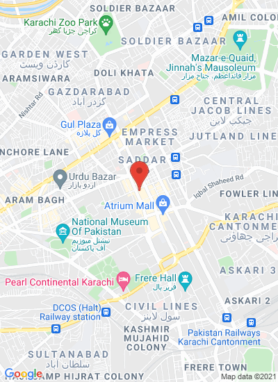 Map showing Karachi, Pakistan