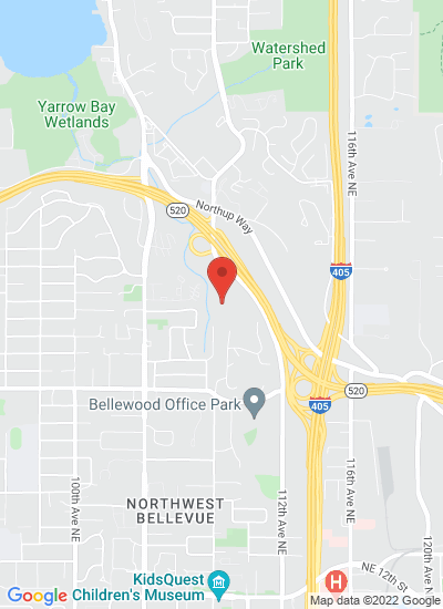Map showing Bellevue, United States