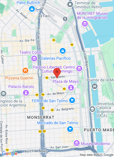 Map showing Buenos Aires, Argentina