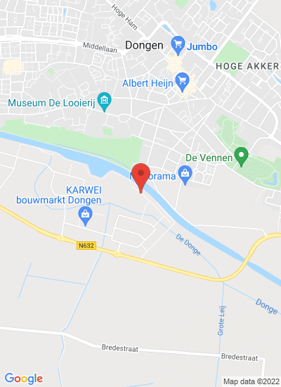Map showing Dongen, Netherlands