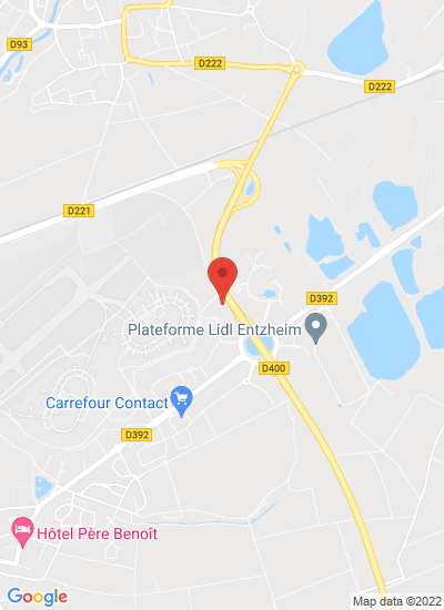 Map showing Entzheim, France