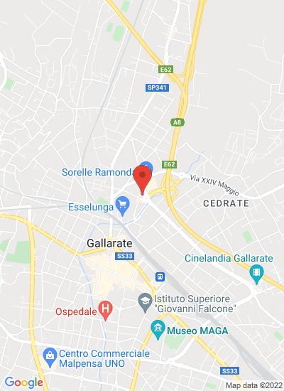 Map showing Gallarate, Italy