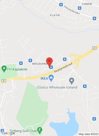 Map showing Garðabær, Iceland