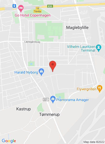 Map showing Kastrup, Denmark
