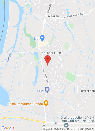 Map showing Kehl-Goldscheuer, Germany