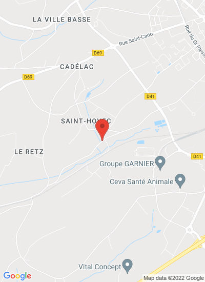 Map showing Loudeac, France