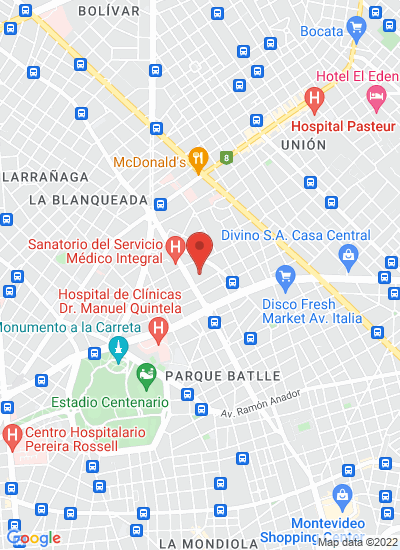 Map showing Montevideo, Uruguay