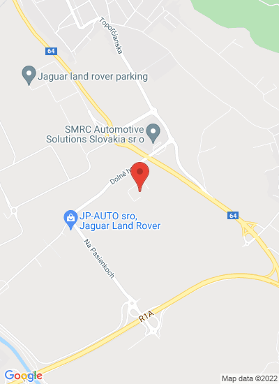 Map showing Nitra, Slovakia