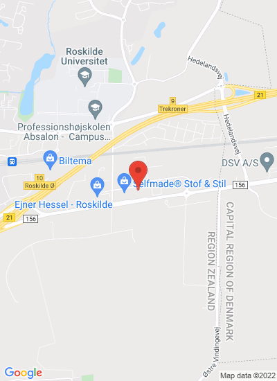 Map showing Roskilde, Denmark