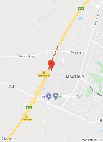 Map showing Støvring, Denmark