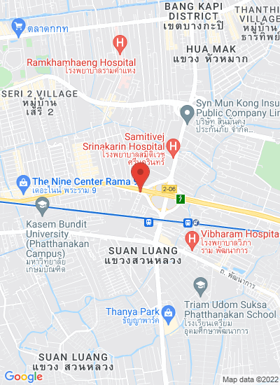 Map showing Bangkok, Thailand