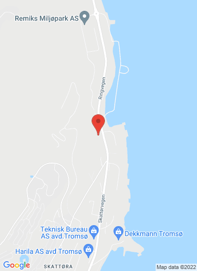 Map showing Tromso, Norway