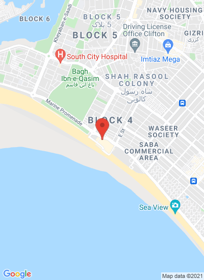 Map showing Karachi, Pakistan