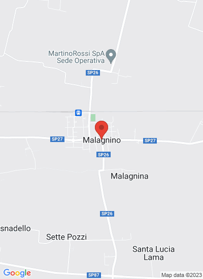 Map showing Malagnino, Italy