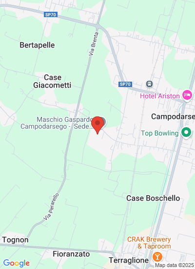 Map showing Campodarsego, Italy