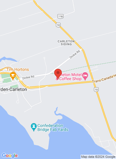 Map showing Borden-Carleton, Canada