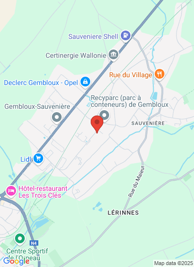 Map showing Gembloux, Belgium
