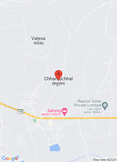 Map showing Surat, India