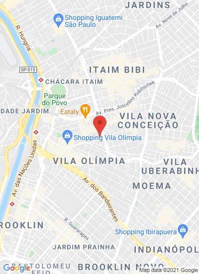 Map showing São Paulo, Brazil