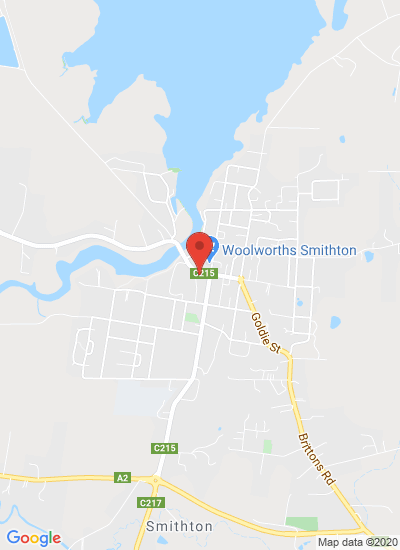 Map showing Smithton, Australia
