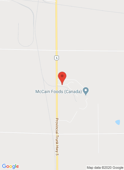 Map showing Carberry, Canada