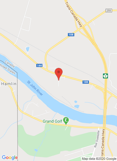 Map showing Grand Falls, Canada