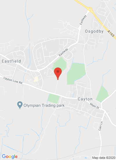 Map showing Scarborough, United Kingdom