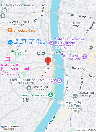 Map showing Mahesana, India