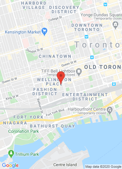 Map showing Toronto, Canada